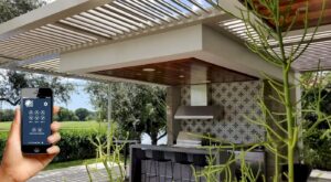louvered roof